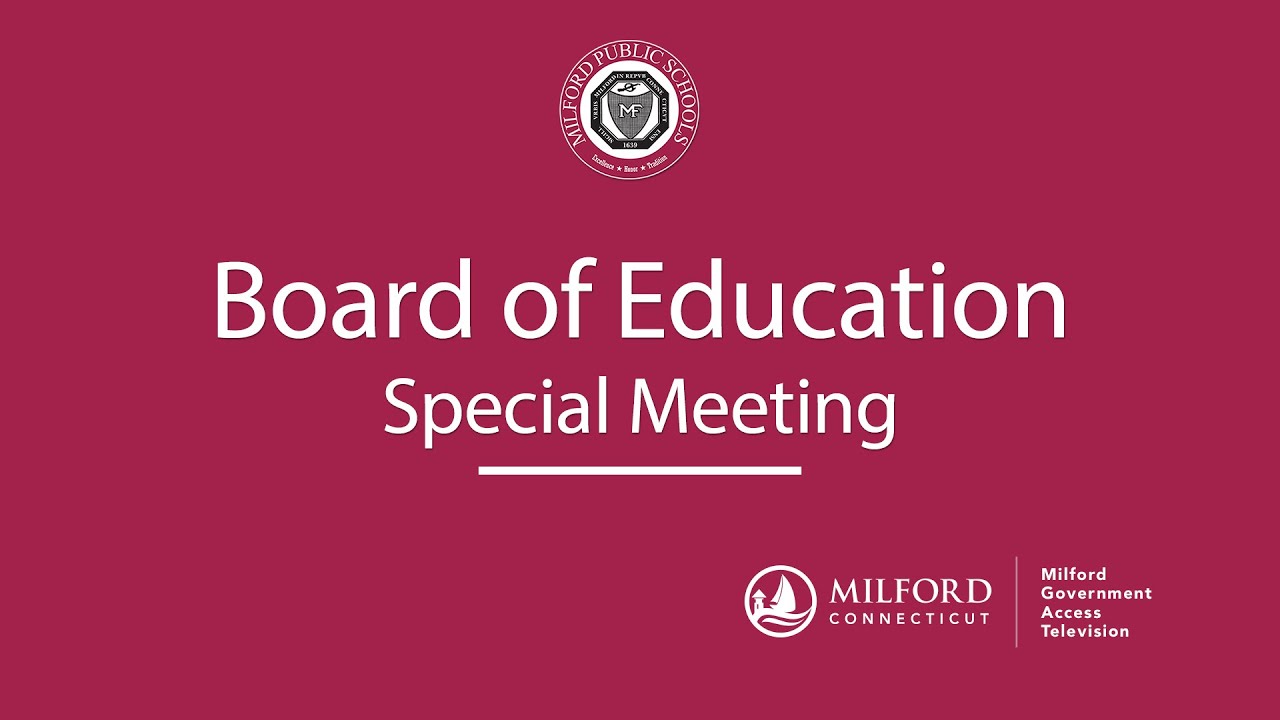 Board of Education: Special Meeting 3/29/2023
