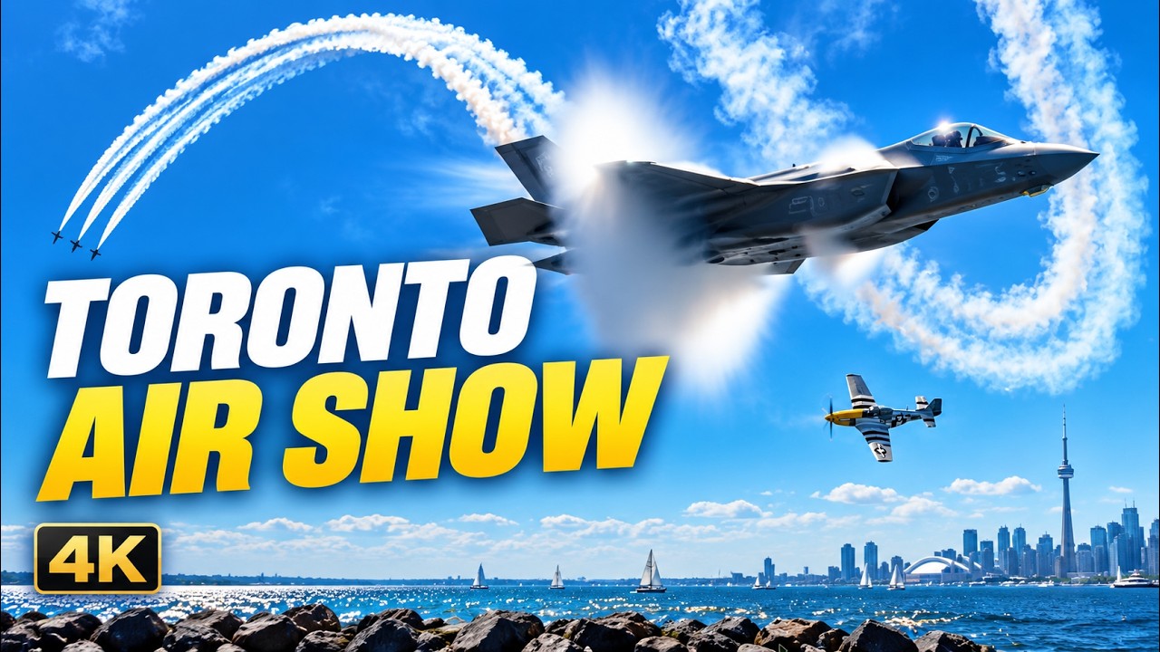 Toronto Air Show in 4K | Canadian International Air Show Snowbirds, F-35 & CF-18 | 2025 best moments