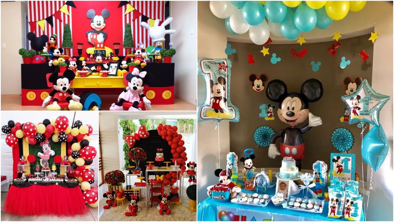 Mickey Mouse Theme Birthday Decoration Ideas at Home|| Best Mickey Birthday Decoration Ideas at Home