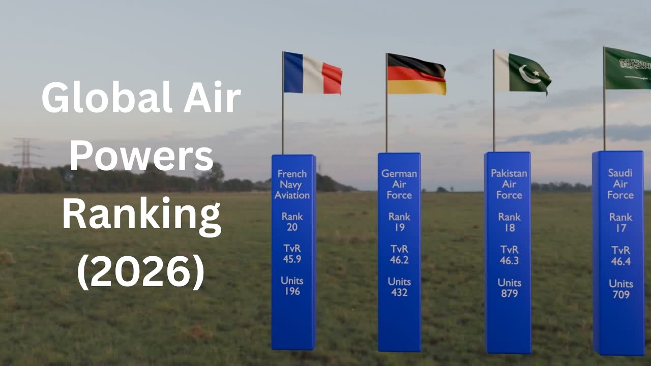 World's Top 20 Most Powerful Air Forces ✈️ Global Air Power Rankings 2026 | Military AirCrafts Fleet