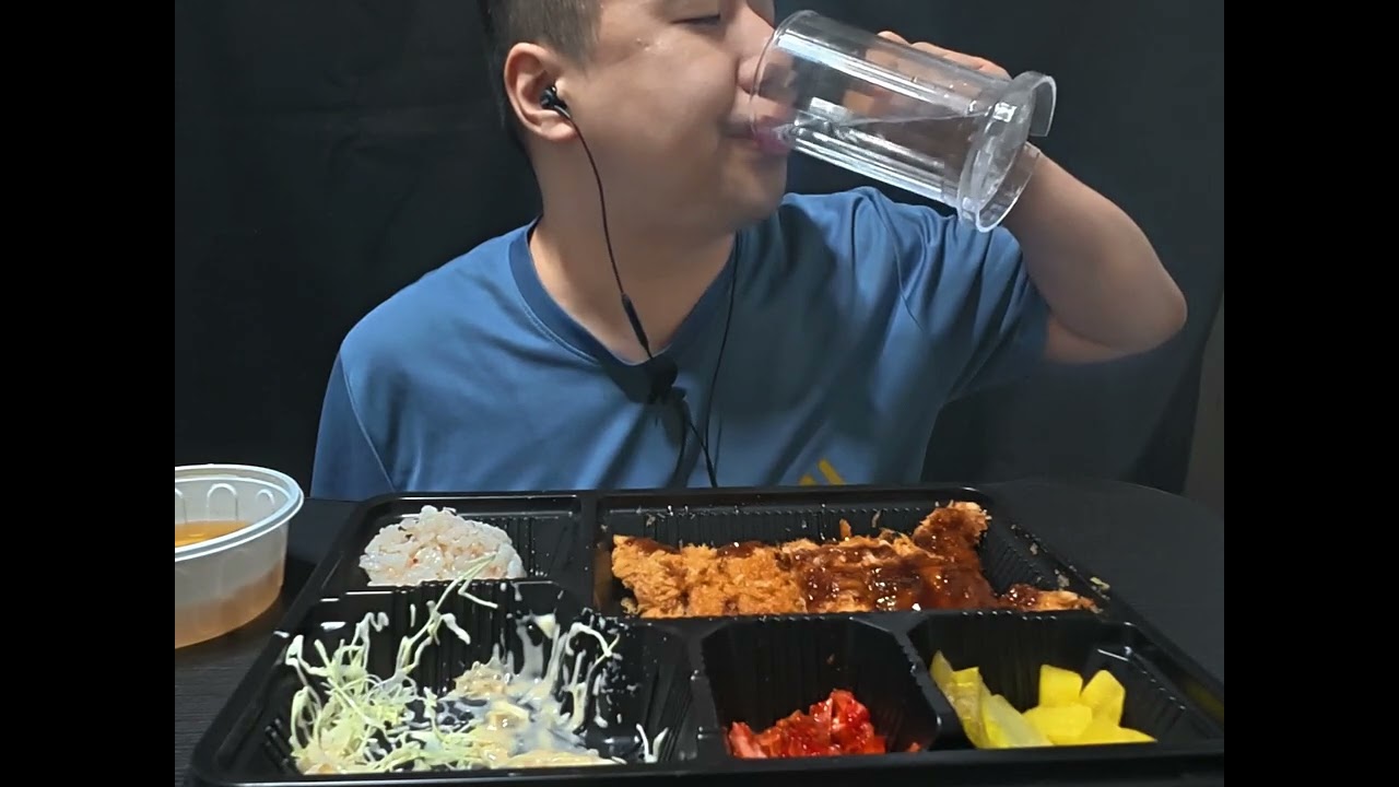 돈까스 도시락 ASMR 믁방