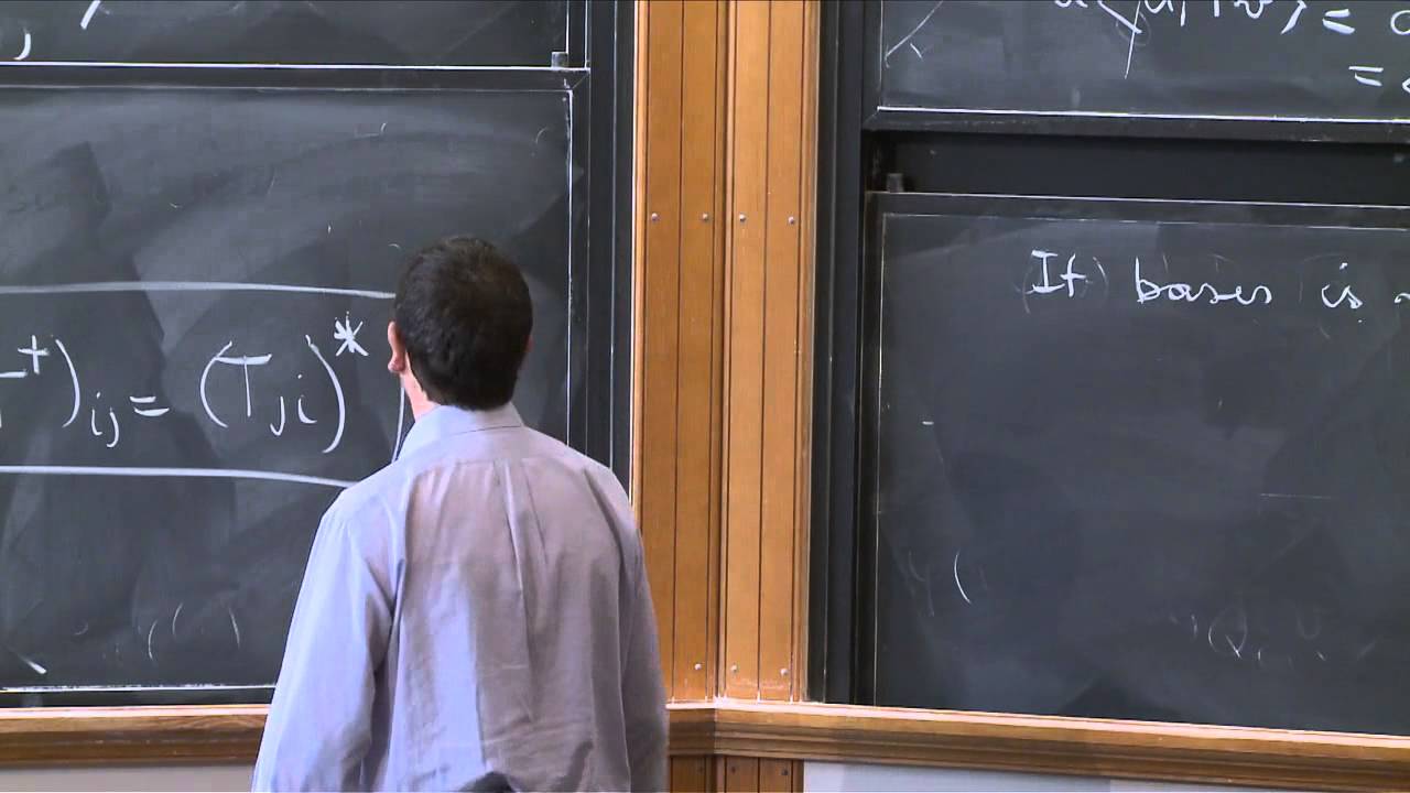 8. Linear Algebra: Vector Spaces and Operators (continued)