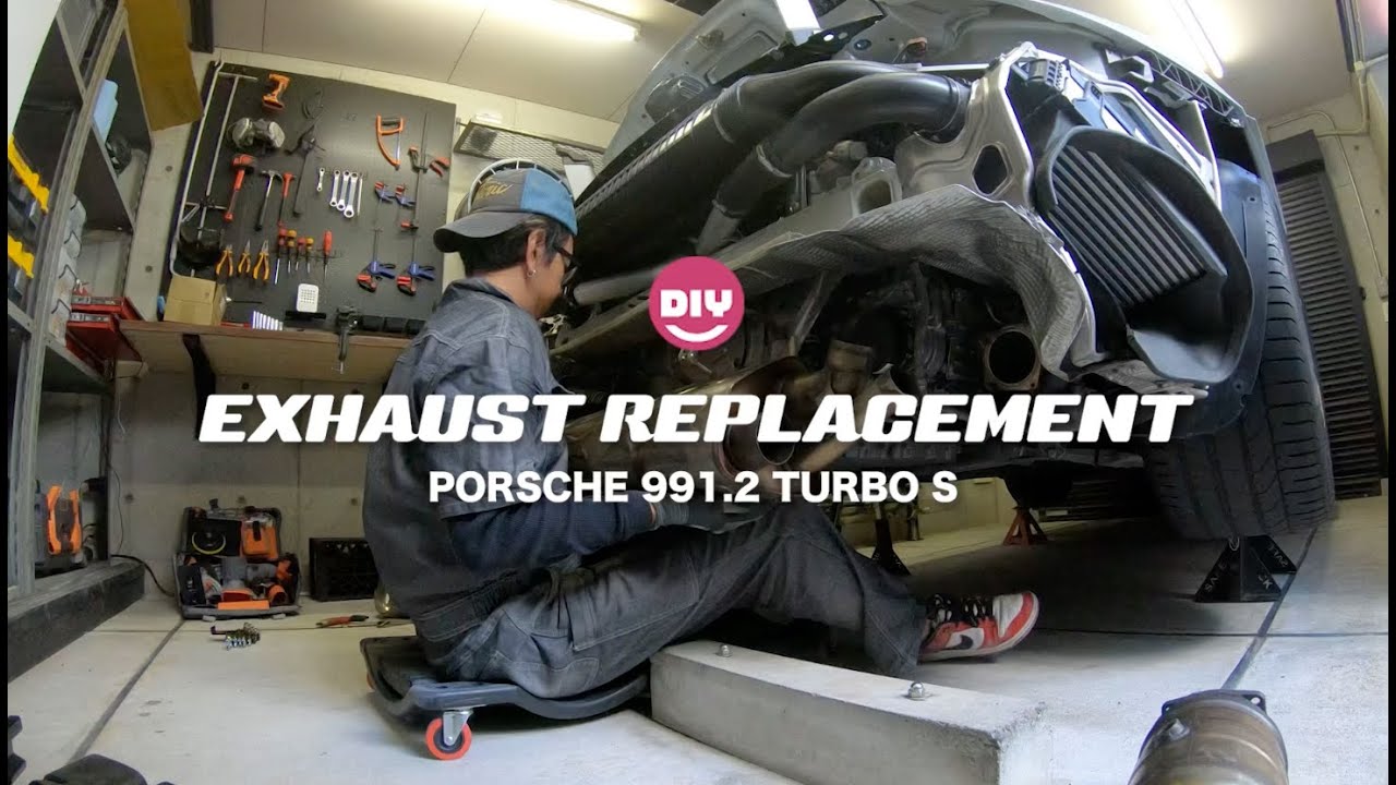 【Car DIY】 Porsche 991.2 Turbo S  Exhaust Install | ポルシェ エキゾースト交換