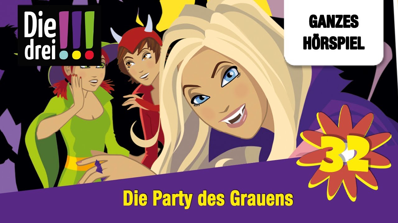Die drei !!! Folge 32: Die Party des Grauens | Ganzes Hörspiel des Monats Oktober 2024