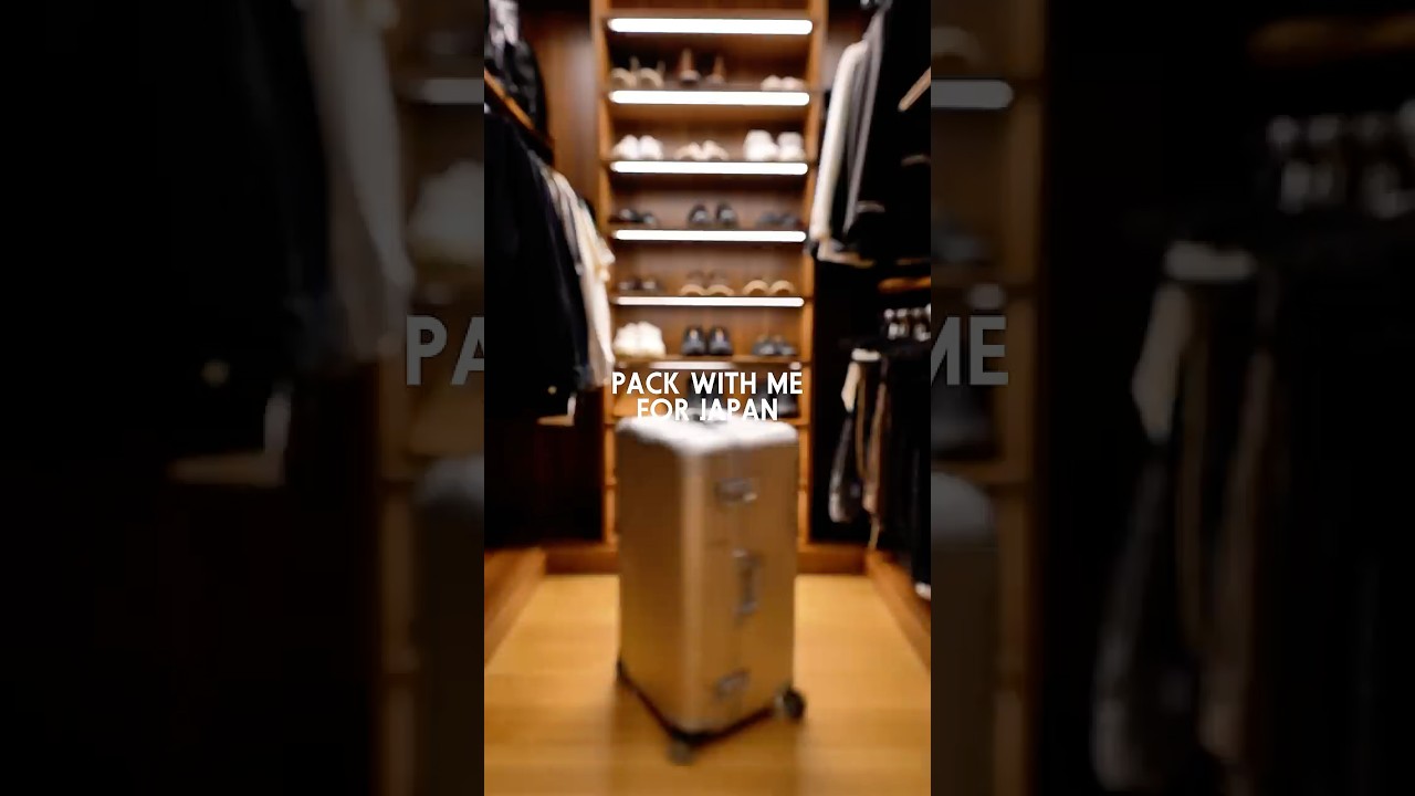 Pack with me for Japan! #packing #rimowa #japan