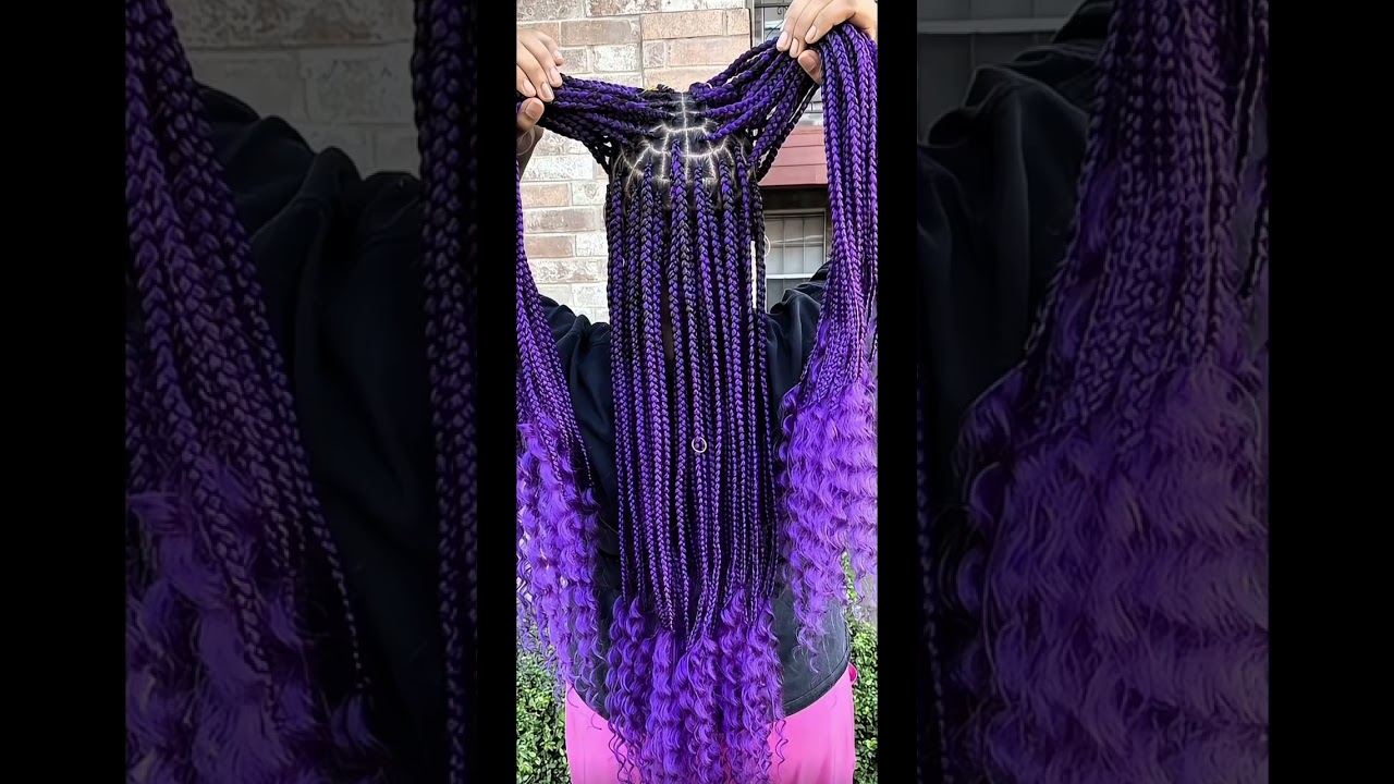 5 shades of purple braids