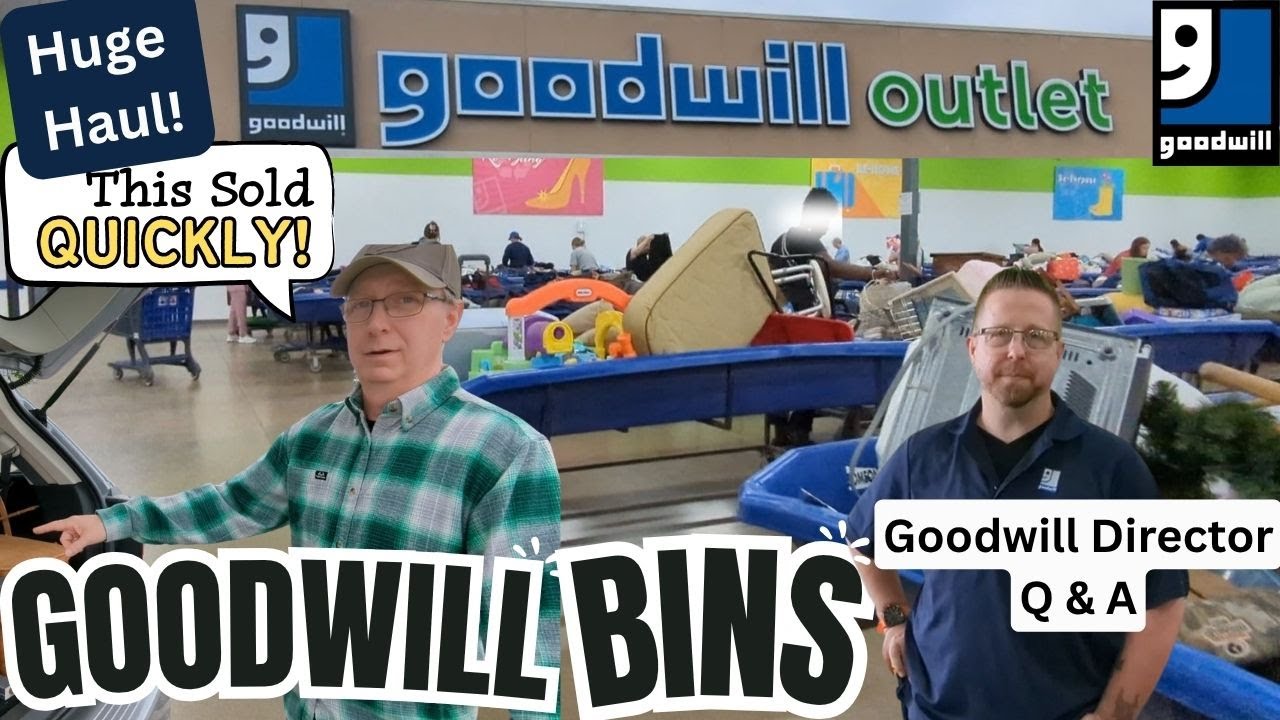 GOODWILL OUTLET BINS: Wow, that RESOLD Quickly! - Q&A with Goodwill Director - Thrifting