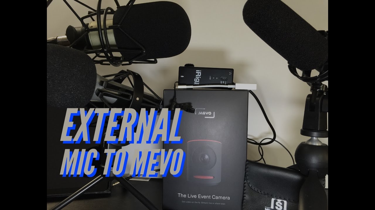 How to Connect an External Microphone to a Mevo Camera
