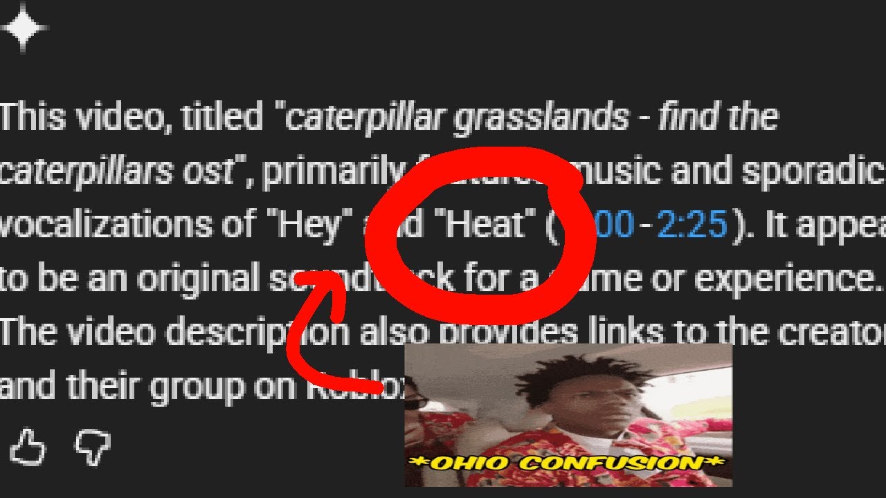why does youtube ai think every song has the word 