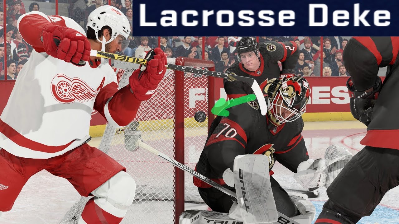 How to do a lacrosse goal in NHL 24?