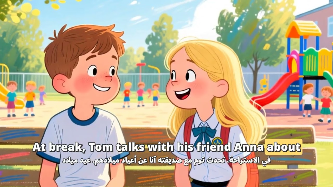 Tom's Day Learning Numbers and Time الأرقام والوقت / تعلم اللغة الإنجليزية: التعلم في يوم توم