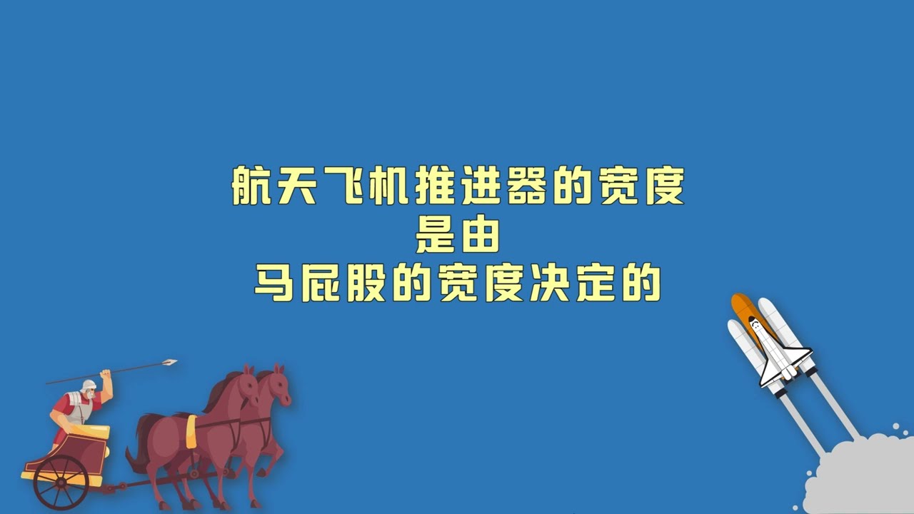 美国航天飞机推进器的宽度是由马屁股的宽度决定的