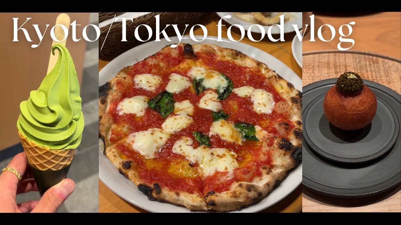 Kyoto/Tokyo food vlog | kaiseki, pizza, desserts