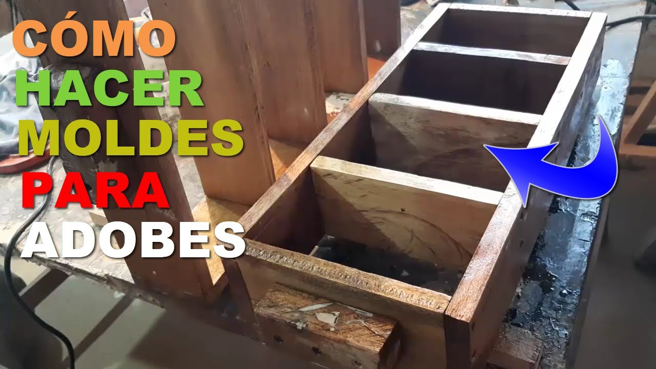 Cómo hacer moldes de madera  para realizar ADOBES.