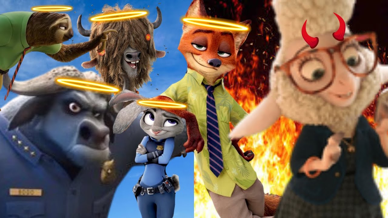 Zootopia Characters: Good To Evil
