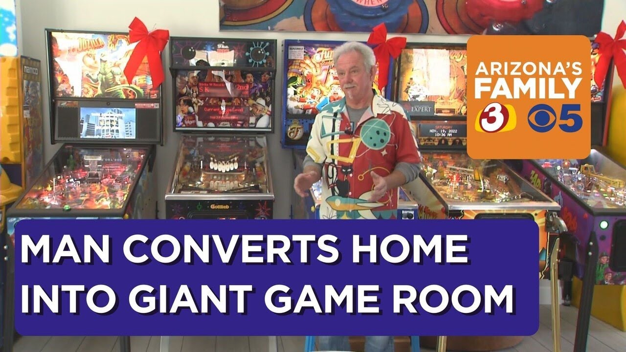 Phoenix man converts house into game room with pinball machines