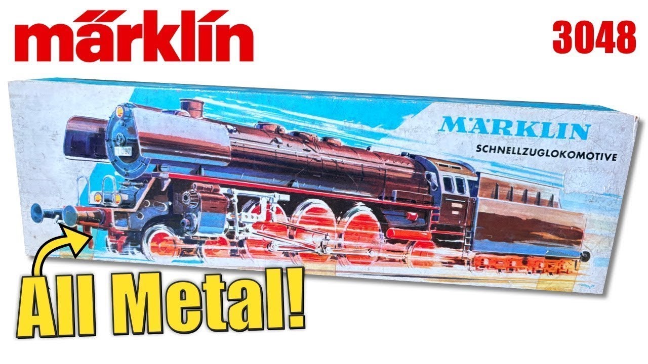 ALL METAL Vintage 1960's Marklin German Steam Locomotive 3-rail model train | Railway Reviews HO