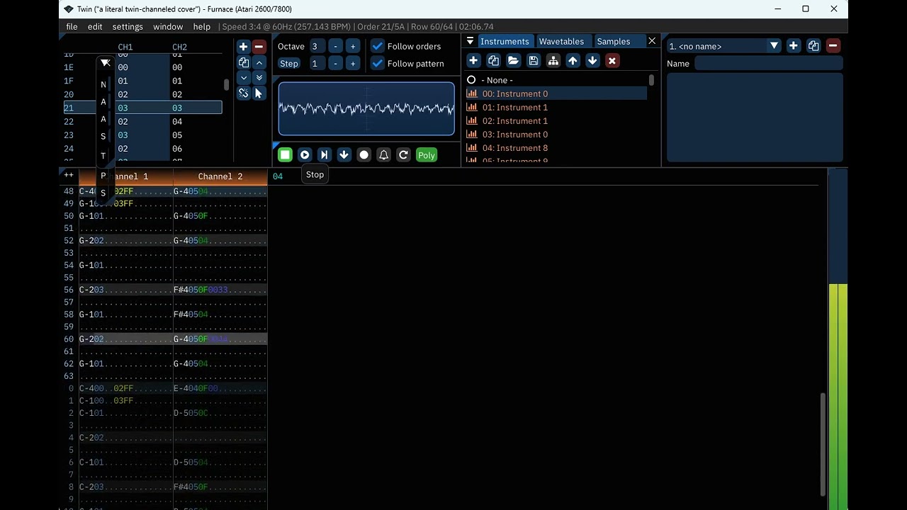 Testing Funace Tracker and discovered this Atari 2600 TIA demo track in the folder