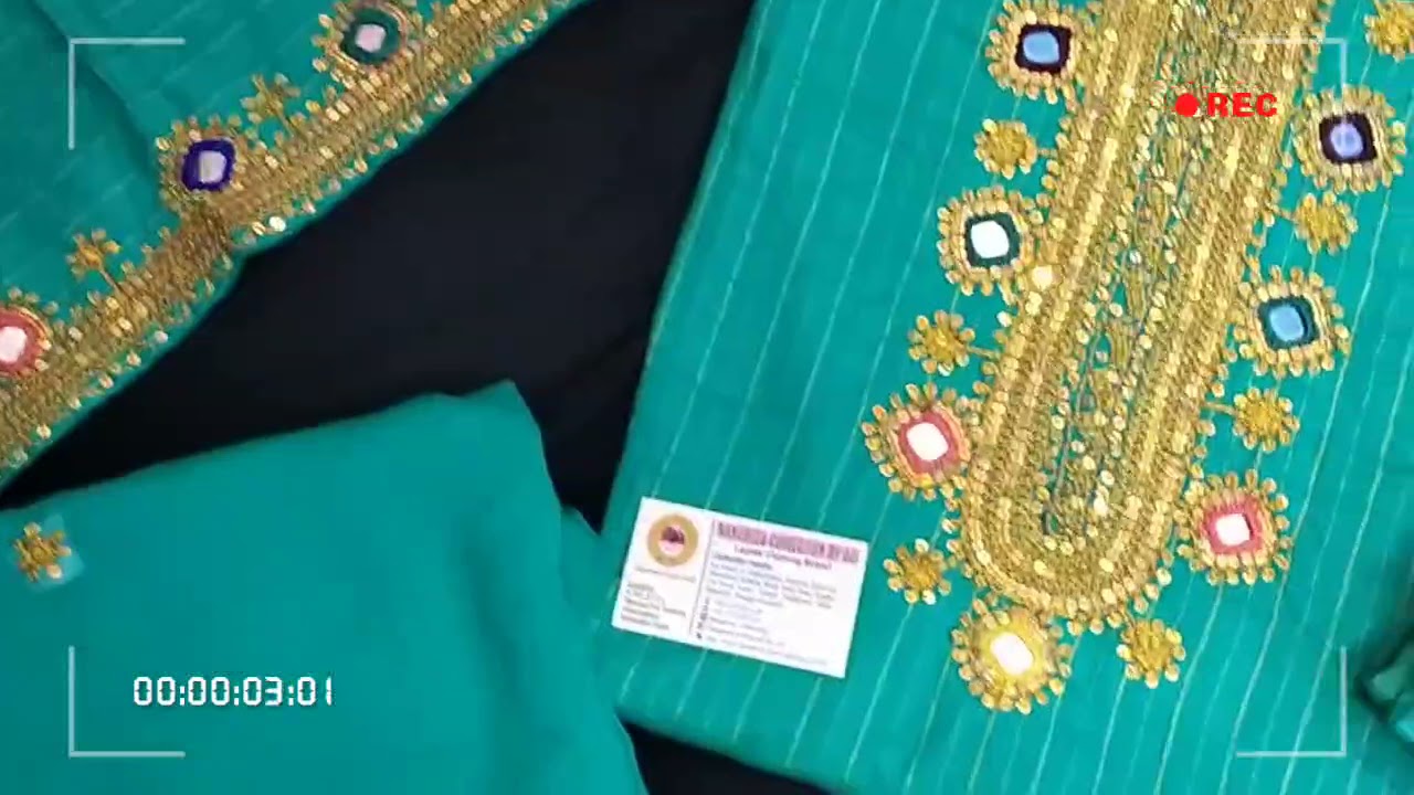 Marori Work #handwork #embroidery #mirror work