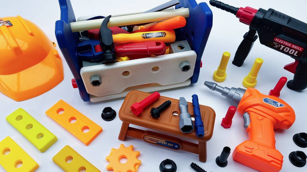 7 min to open the box, satisfied with the electric screwdriver, screw assembly toolbox | Toy Review