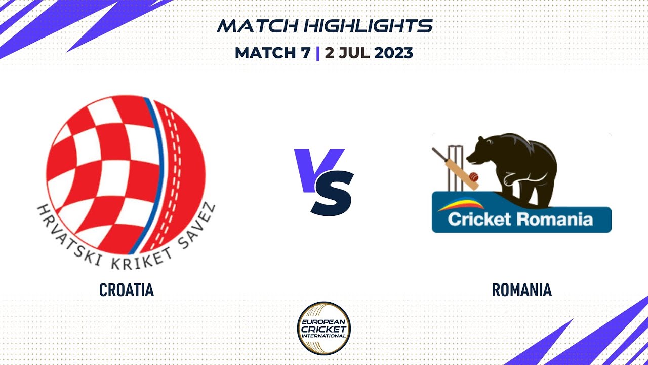 Match 7 - CRO vs ROM | Highlights | ECI Sweden | 2 July 2023 | ECI23.082
