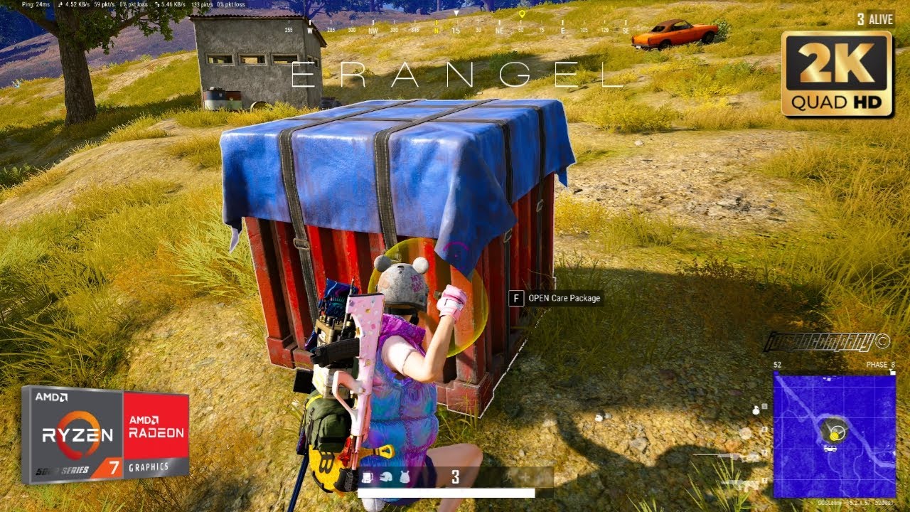 PUBG PC 2025 TPP SOLO ERANGEL 2K [QHD] | AMD Ryzen™ 7 5700X3D | RX 6700XT 12GB | No Commentary