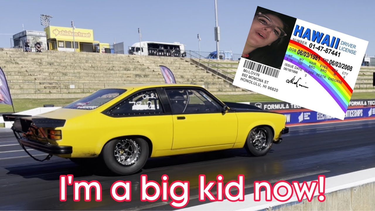 I got my drag racing licence!