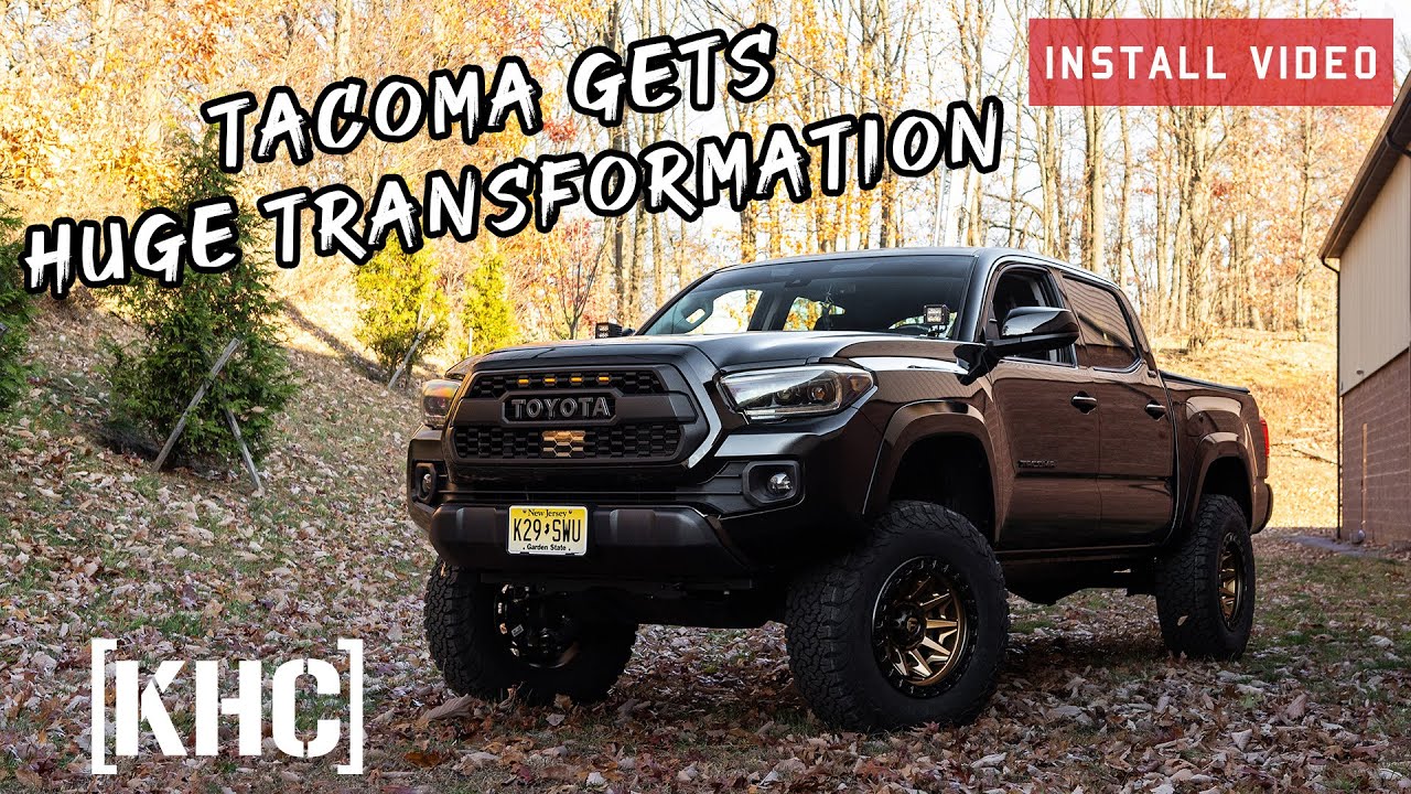 Toyota Tacoma Transformation: 3.5” Rough Country Lift & Bronze Fuel Wheels