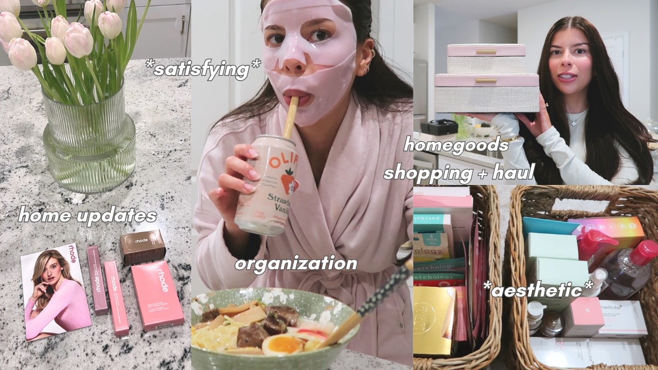 A FEW DAYS IN MY LIFE VLOG 🤍 home updates, organize with me, shopping at home goods, ramen mukbang