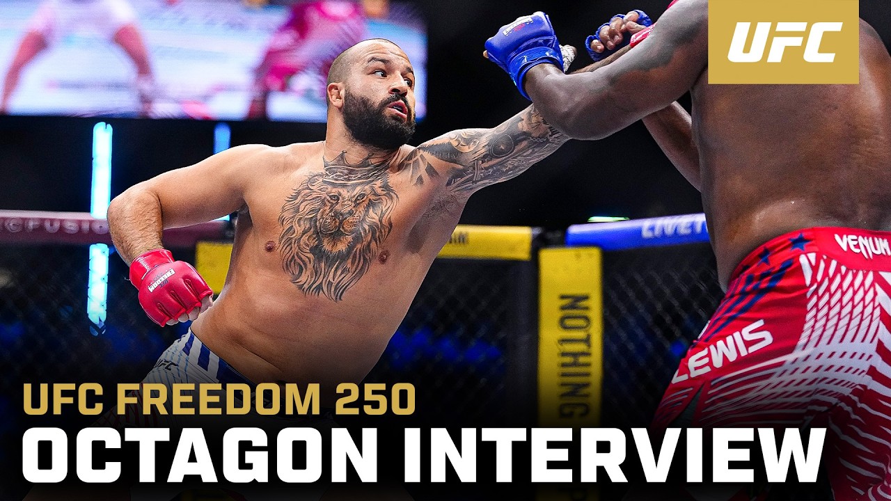 Интервью с Джошем Хокитом в октагоне | UFC Freedom 250
