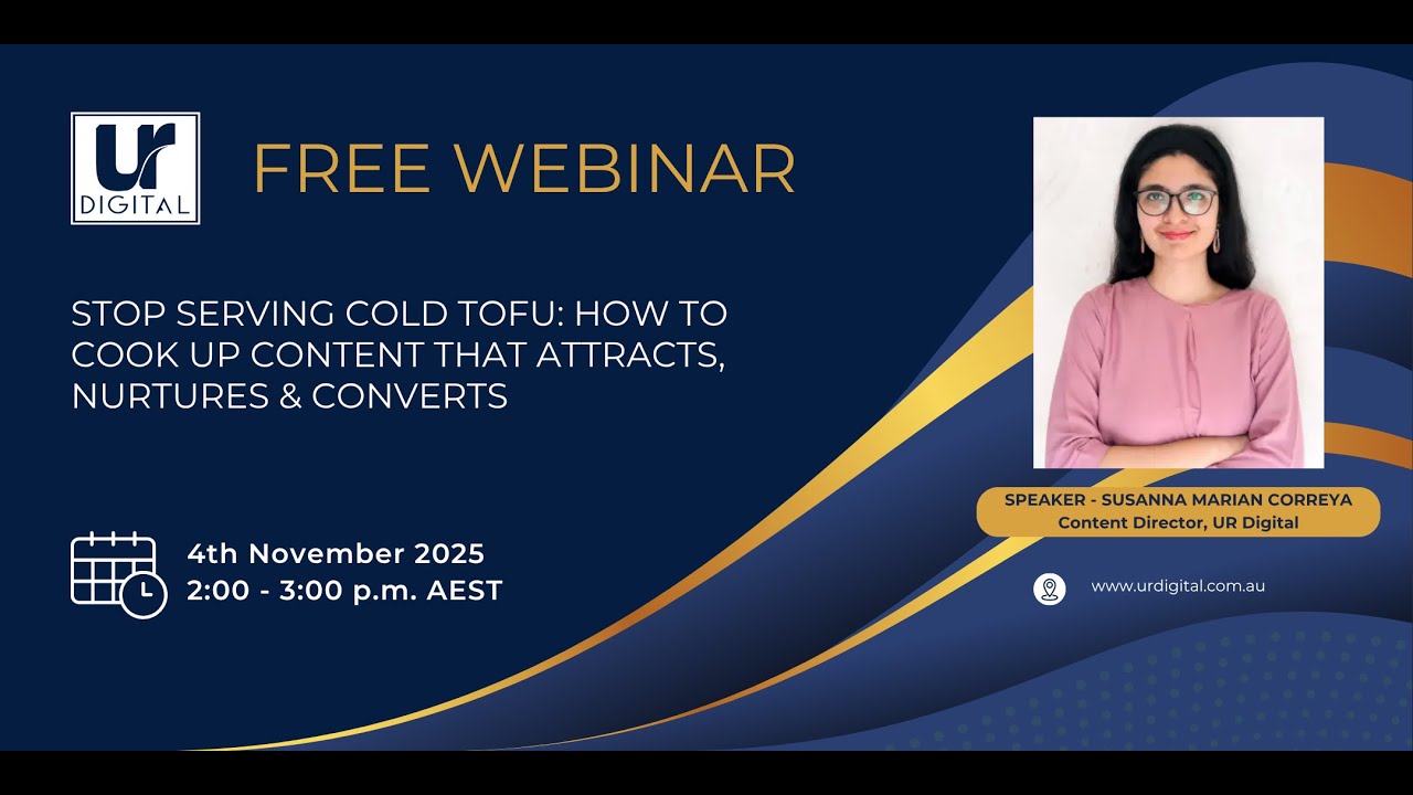 Stop Serving Cold TOFU How to Cook Up Content That Attracts, Nurtures & Converts | 4th Nov 2025