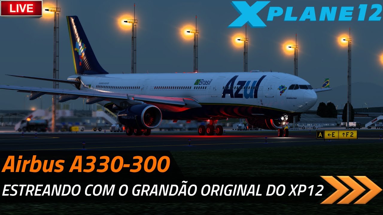 🔴 XP12 - Como voa o Airbus A330-300 default do X-Plane 12?