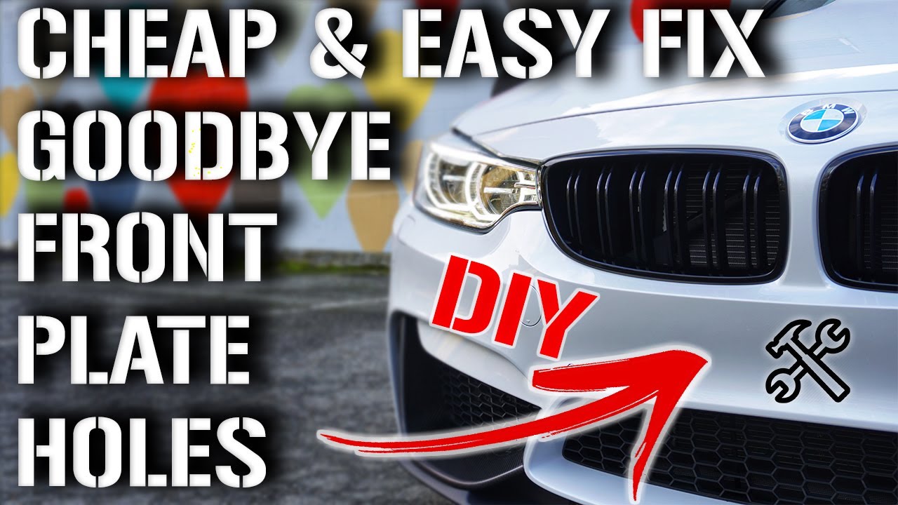 HOW TO FIX YOUR FRONT PLATE HOLES | DIY CHEAP & EASY BUMPER PLUGS FOR ANY CAR