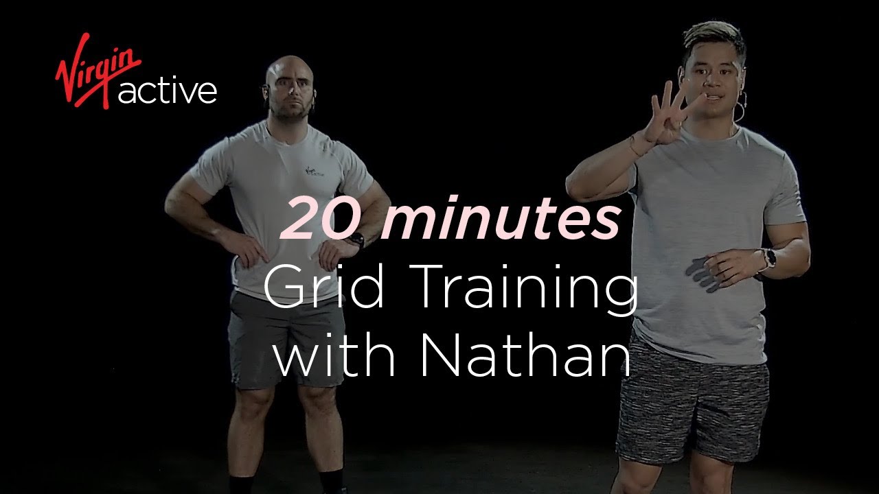 20-minute Grid Training class IN REAL TIME. Time to sweat with this On-Demand HIIT workout.