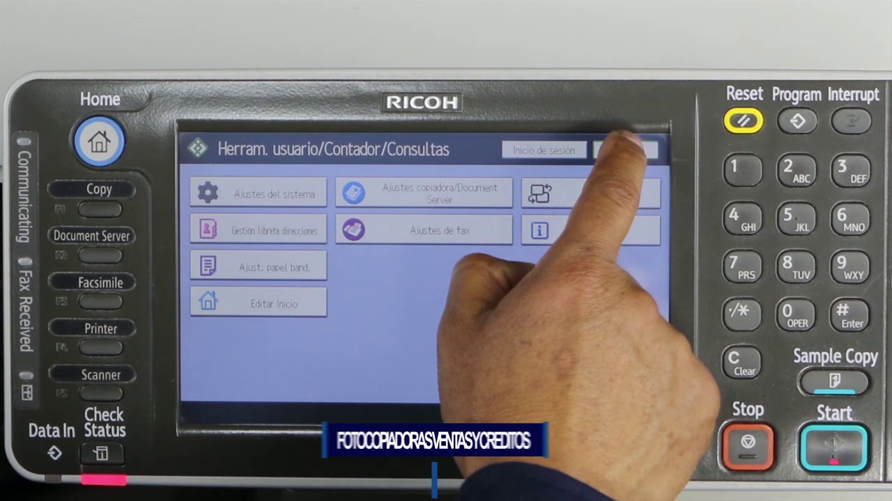 [Tutorial] Como Crear Usuarios en la Ricoh Aficio MP 4002 y 5002 #Fotocopiadoras #Reparación