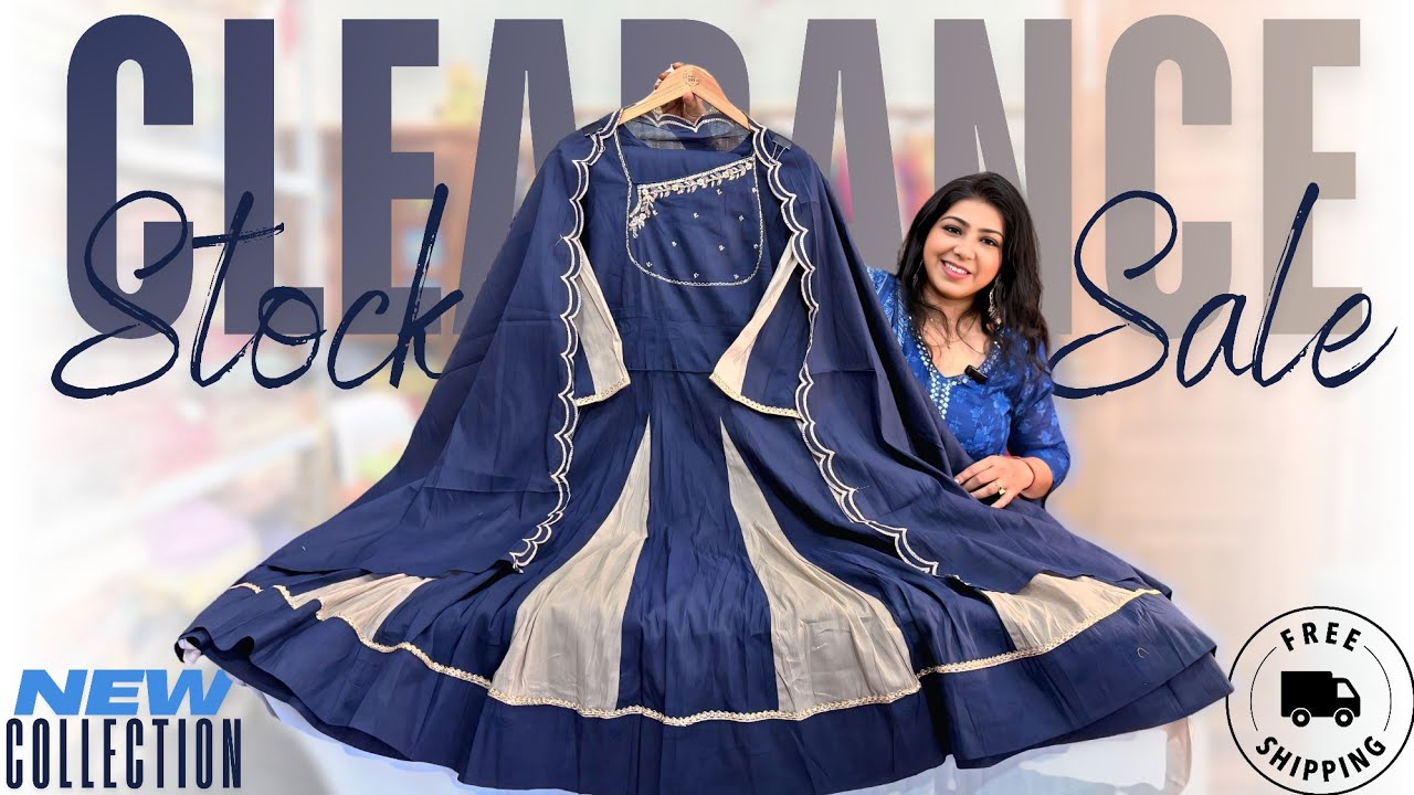 STOCK CLEARANCE | Muslin Suits, Cotton Suits Designer Anarkali, Party Wear & More! #partywear #sale