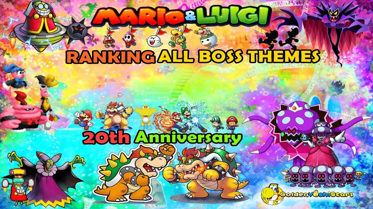 EVERY Boss Theme RANKED in Mario and Luigi Series! [20th Anniversary Special]