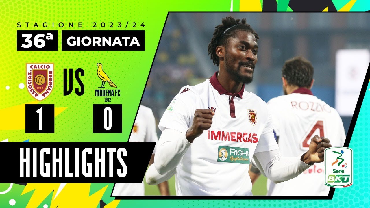 Reggiana vs Modena 1-0 | La Regia vince il derby contro il Modena | HIGHLIGHTS SERIE BKT 2023 - 2024