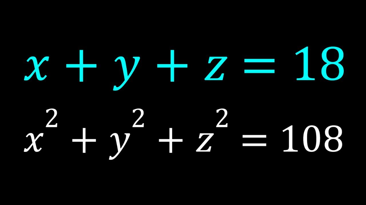 Solving A Special System | Can We Generalize?