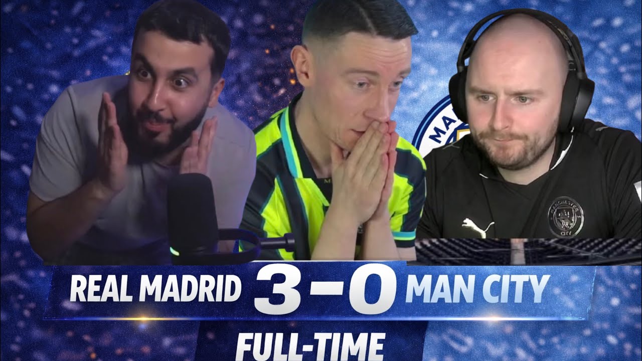 Man city fans shocked 😳 | reactions to Real Madrid 3-0 Man City | UCL reactions
