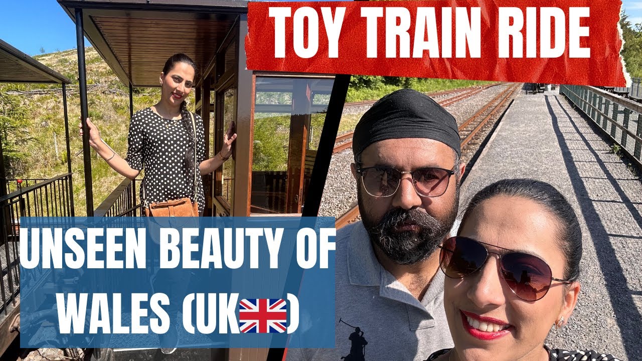 Best TOY TRAIN RIDE IN WALES |PUNJABI TRAVEL COUPLE| Indian couple in UK |Desi couple vlogs
