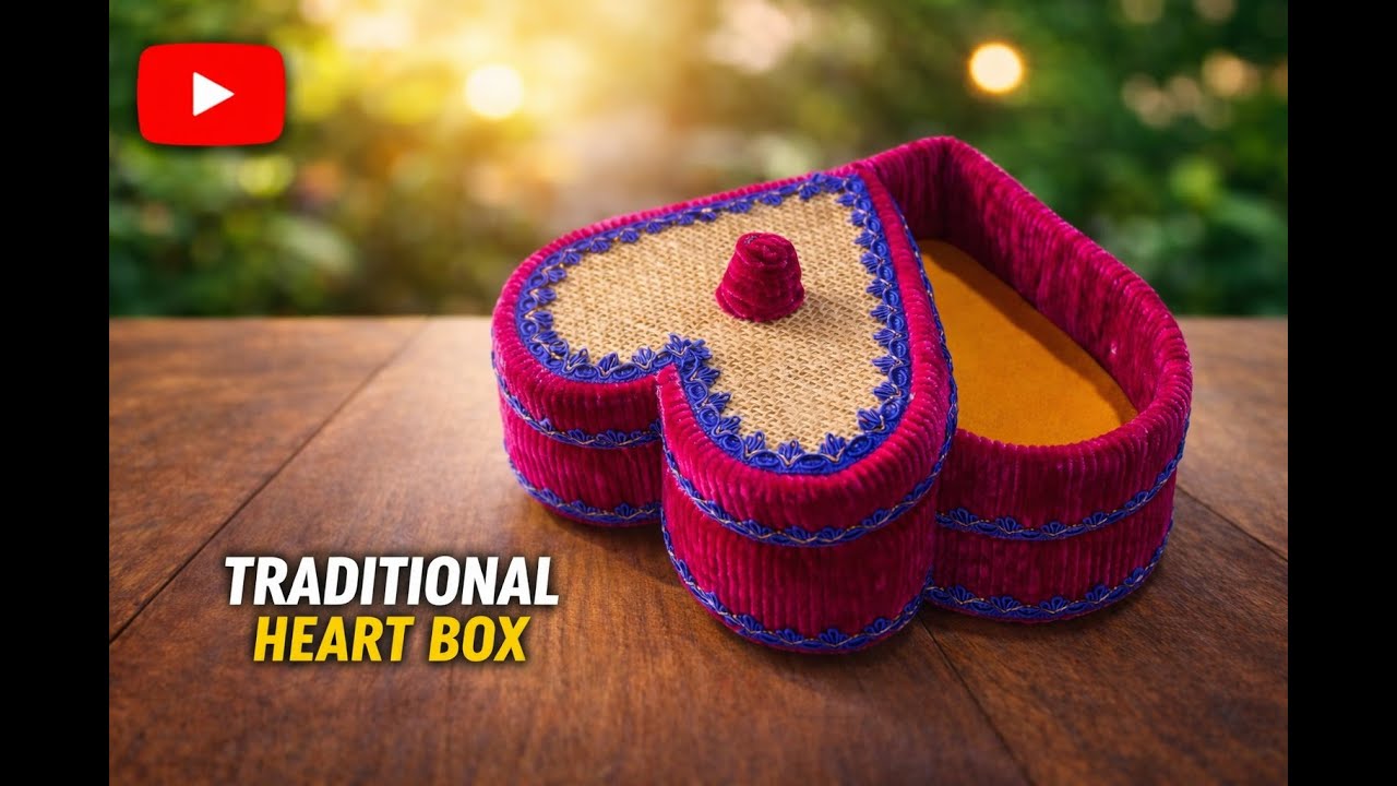 Everyone Will Love This Traditional Heart Box ❤️ | Simple DIY | Elegant Handmade Craft