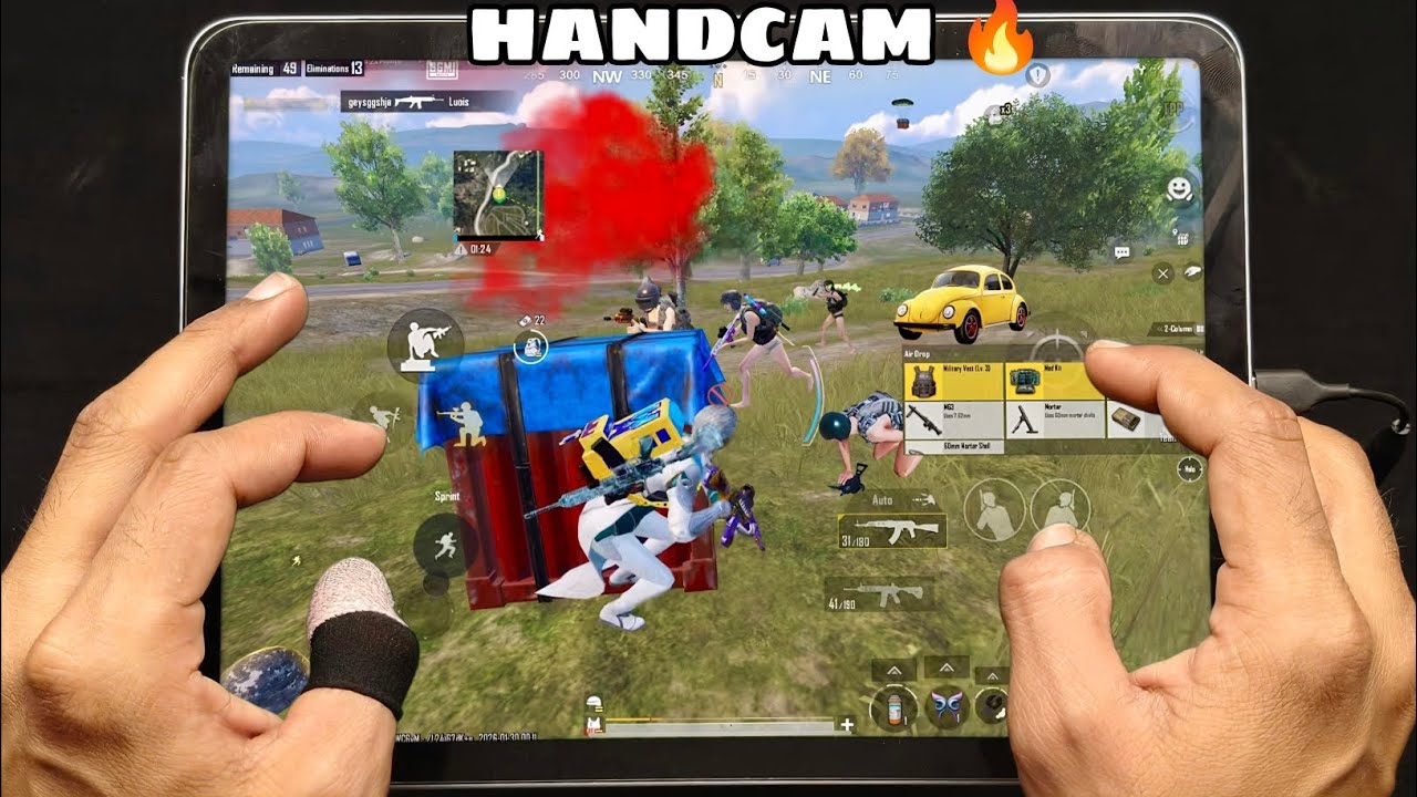 Best sensitivity settings 🔥 iPad 11th generation bgmi test ❤️ HANDCAM BGMI