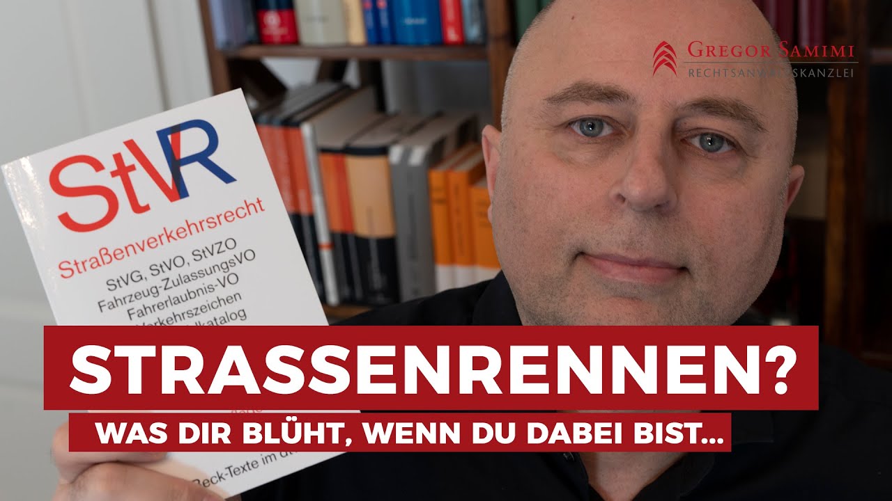 Verbotene Fahrzeugrennen gem&auml;&szlig; &sect; 315d Strafgesetzbuch (StGB) Welche Strafe droht? Anwalt kl&auml;rt auf!