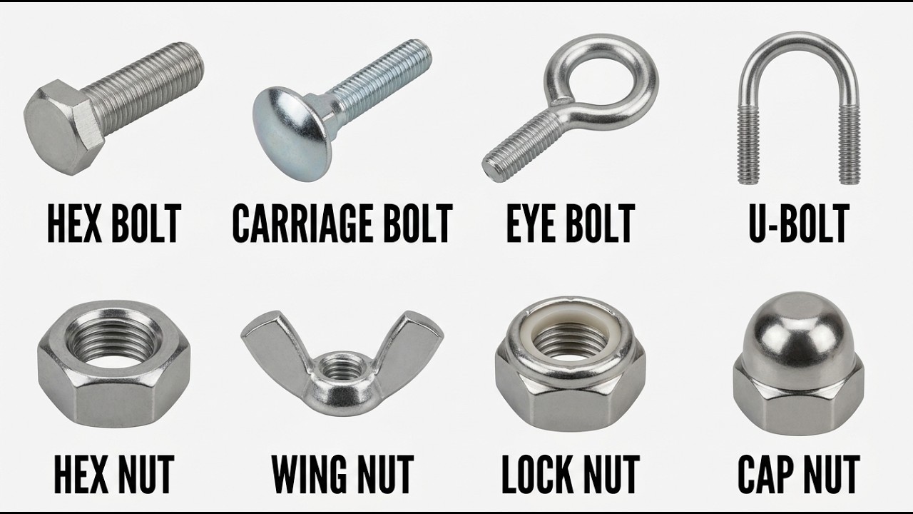 Every Nut & Bolt Fastener Explained in 10 Minutes
