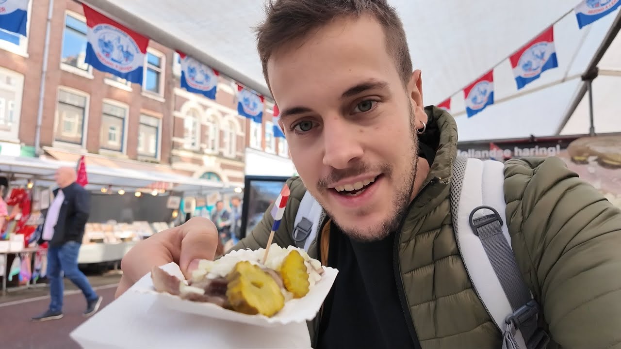 Trying DUTCH STREET FOOD in AMSTERDAM 🇳🇱