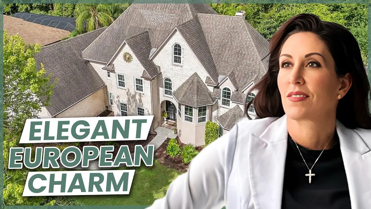 Luxury European Style Home with Private Pool Tour | The Trails Ormond Beach FL