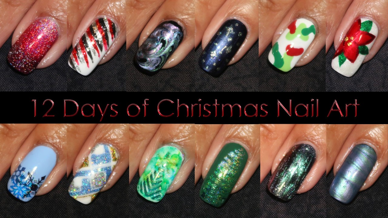 Nail Art Compilation | 12 Days of Christmas Nail Art 2022 | MSLP
