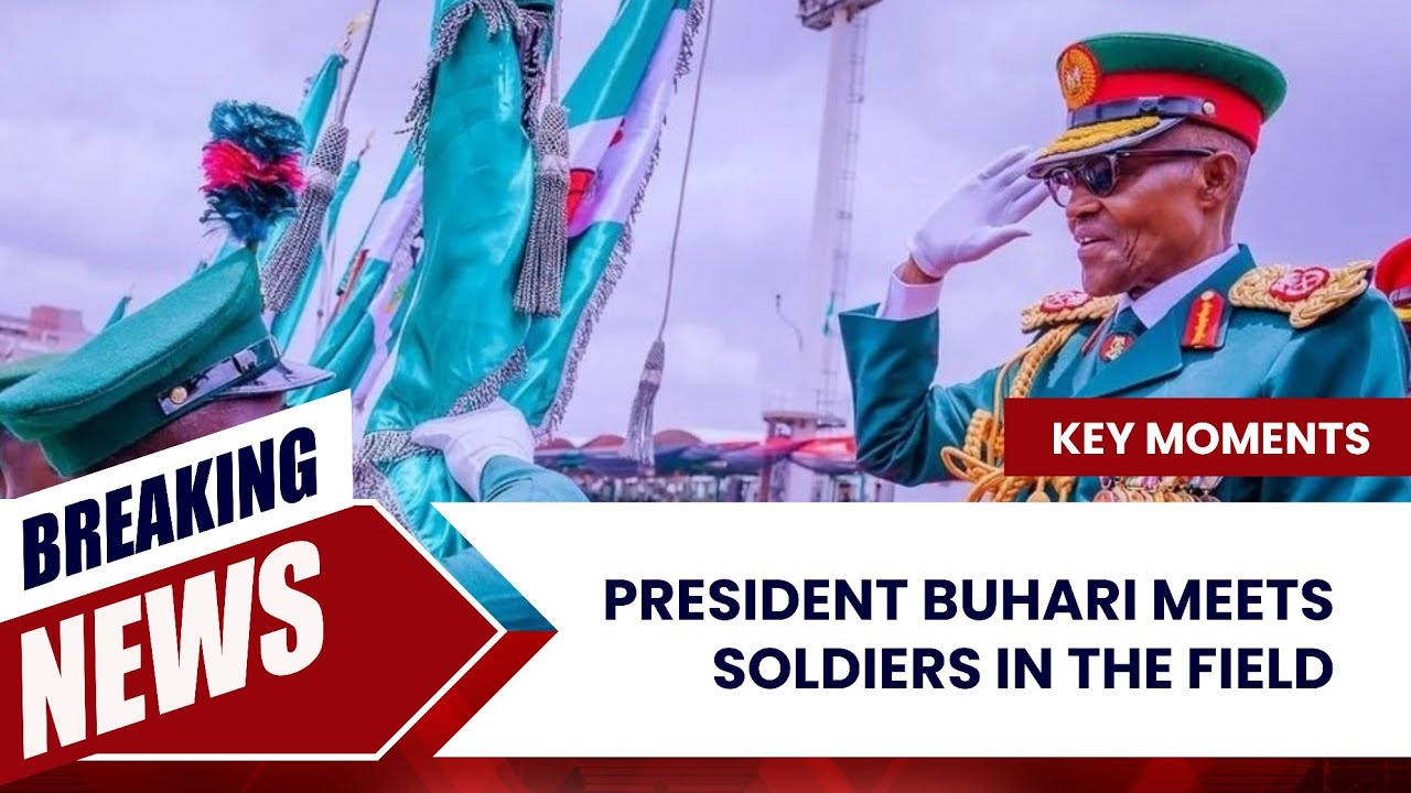 Former President Buhari Meets Soldiers in the Field [4 Key Moments]