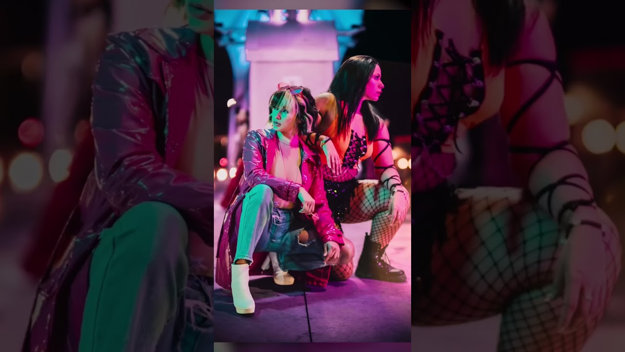 Neon inspired modeling shoot